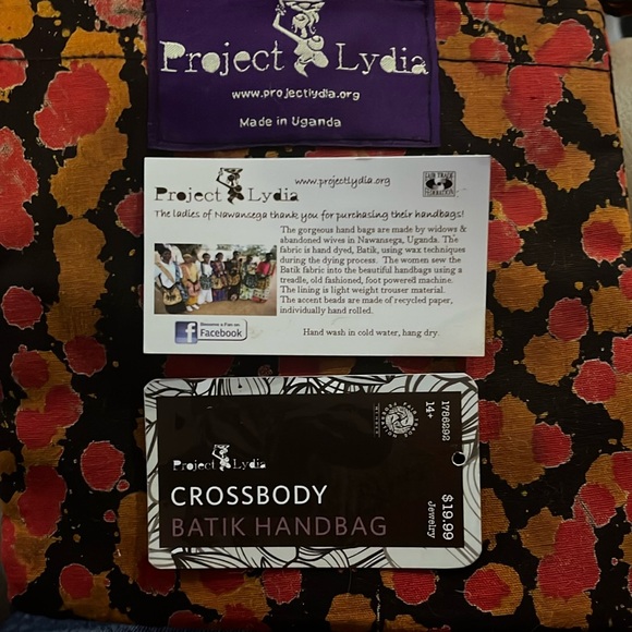 Handmade Elephant Print Shoulder Bag - Multicolor - Picture 5 of 5